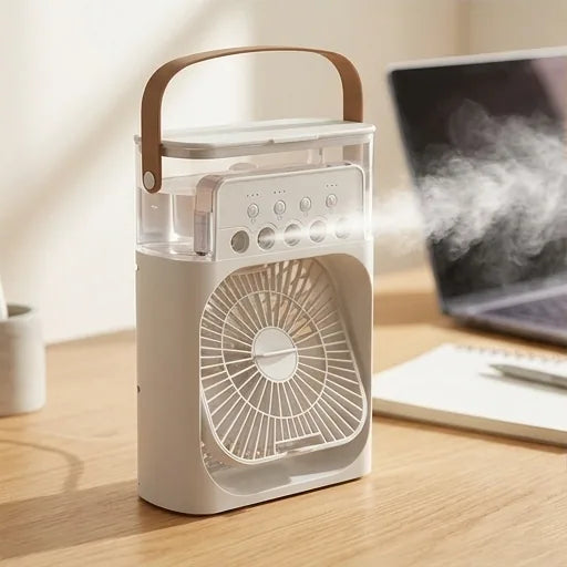 Portable USB Desk Fan with Humidifier