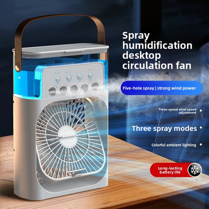 Portable USB Desk Fan with Humidifier